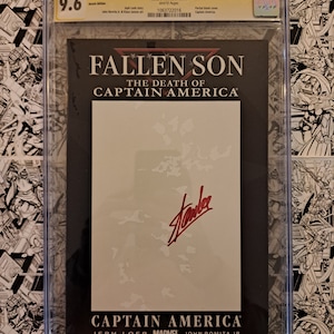 Fallen Son: The Death of Captain America #3 Blank CGC Signature Series 9.6 Signed by Stan Lee