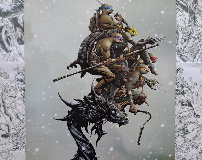 Teenage Mutant Ninja Turtles #98 Variant Signed by Jae Lee w/COA Limited to 1000