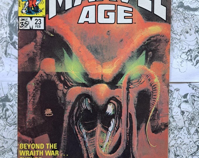 Marvel Age #23 Bill Sienkiewicz Cover Marvel Comics 1984