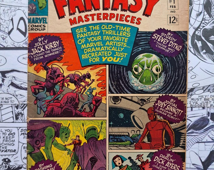 Fantasy Masterpieces #1 Jack Kirby Steve Ditko Ayers Heck Silver Age Marvel 1966