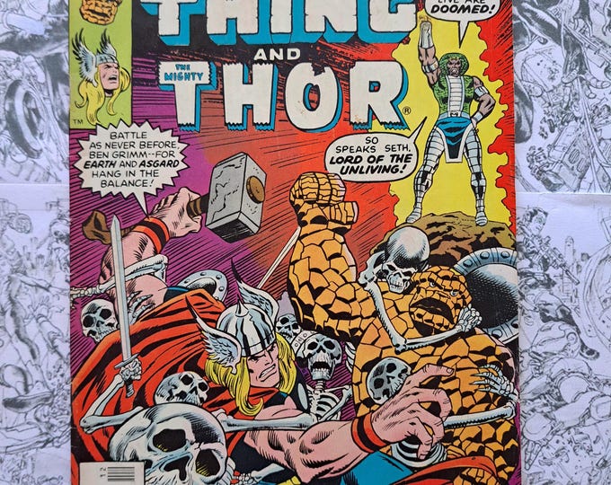Marvel Two-In-One #22 Thing & Mighty Thor RARE Mark Jewelers Insert Marvel 1976