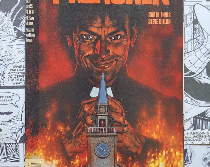 Preacher #1 Garth Ennis Story First Appearance Jesse Custer DC Vertigo 1995