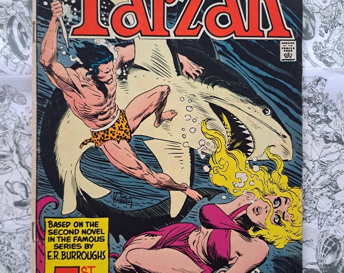 The Return of Tarzan #219 Edgar Rice Burroughs Joe Kubert Cover DC 1972
