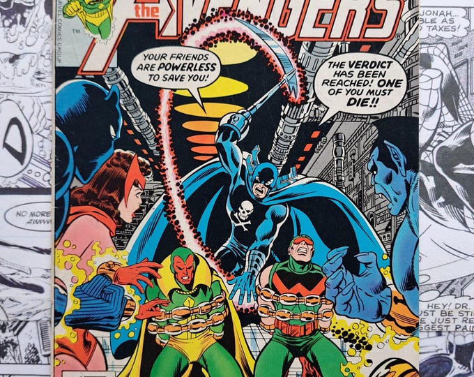 Avengers #160 X-Men Cameo Grim Reaper George Perez Cover Marvel 1977