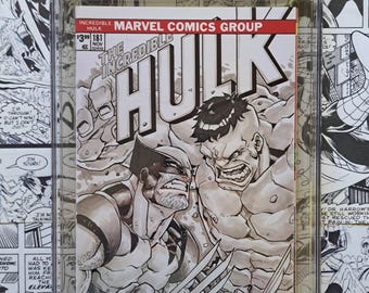 Incredible Hulk #181 CGC SS 9.8 Original Art by Street Fighter Artist Joe Ng Marvel 2019