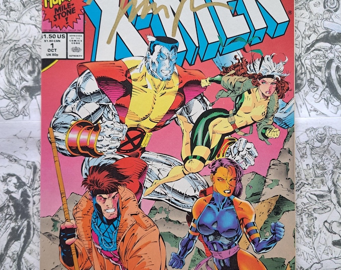 X-Men#1 First Print Signed by Jim Lee Marvel 1991