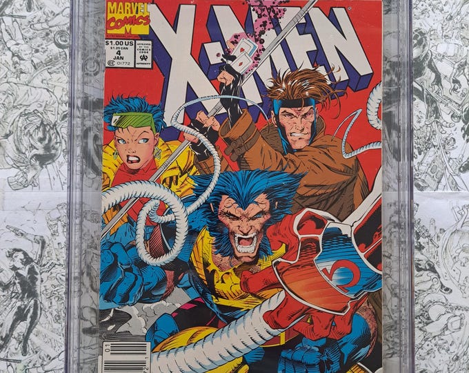 X-Men #4 CGC 9.8 Newsstand First Appearance of Omega Red Marvel 1992