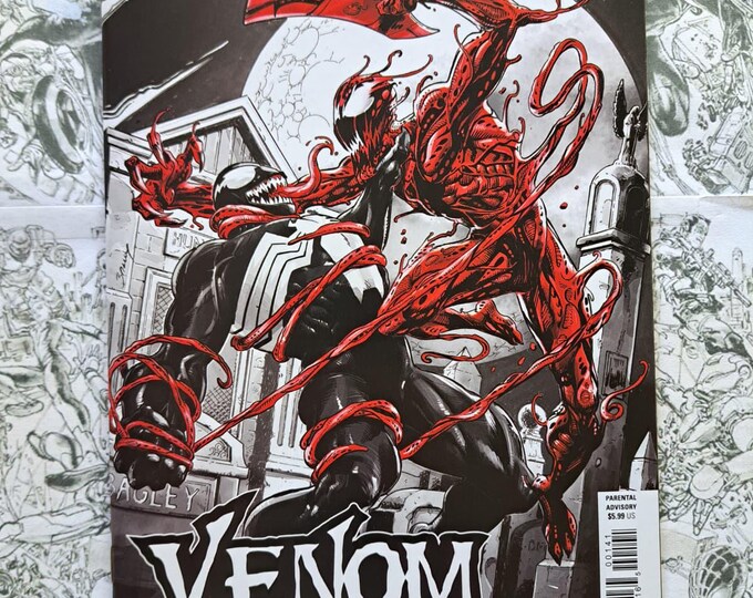 Venom Black White and Blood Mark Bagley Variant #1 Marvel 2025