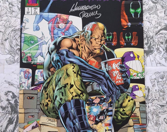 DV8 Issue #1 Sloth Variant Signed by Humberto Ramos w/ COA #218/350 Image 1996