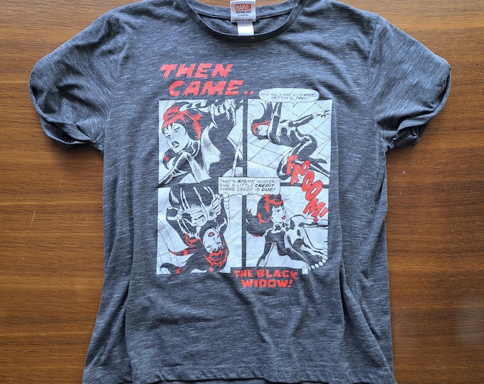 Black Widow Women's Shirt Size L Marvel Avengers *pre-loved
