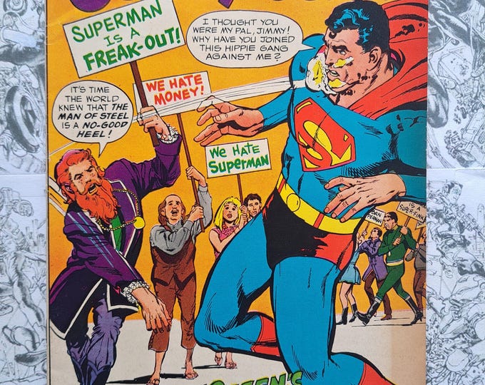 Superman’s Pal Jimmy Olsen #118 Hippie Olsen Neal Adams Cover DC Comics 1969