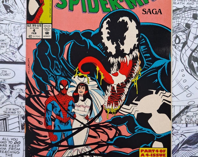 Spider-Man Saga #4: The Origin Of Venom Al Milgrom Cover Marvel 1992