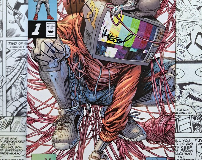 Ninja Funk #1 Kirkham Variant 3X Signed Alex Riegel, Steve Schuitt and JPG McFly w/COA Whatnot 2022