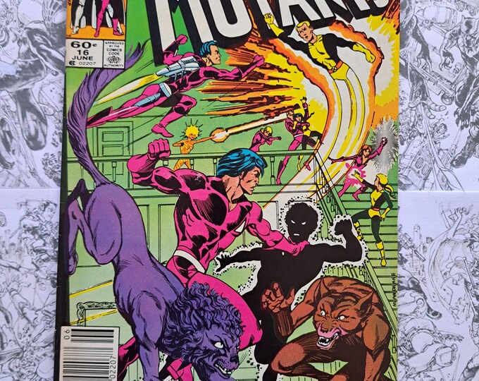 The New Mutants #16 First Appearance of The Hellions Newstand Marvel 1984
