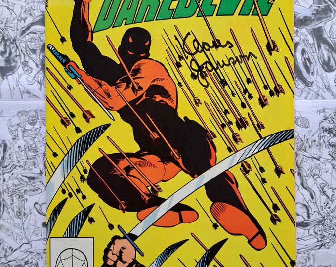 Daredevil #189 Signed by Klaus Janson Marvel Comics 1982 * no coa *