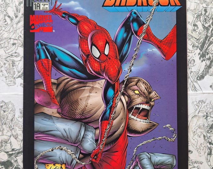 Spider-Man & Badrock #1A Venom vs Badrock and Spider-Man Maximum Press Marvel 1997 Rob Liefeld Cover