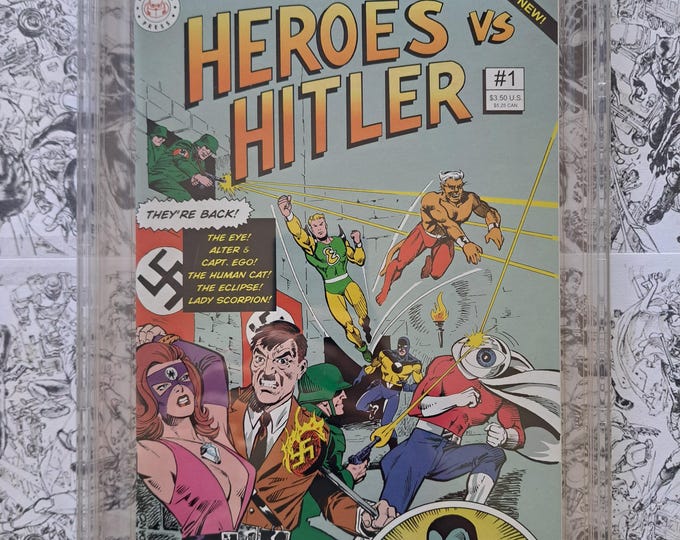 Heroes vs Hitler #1 Nazi Book Hamster Press 9.6 CBCS
