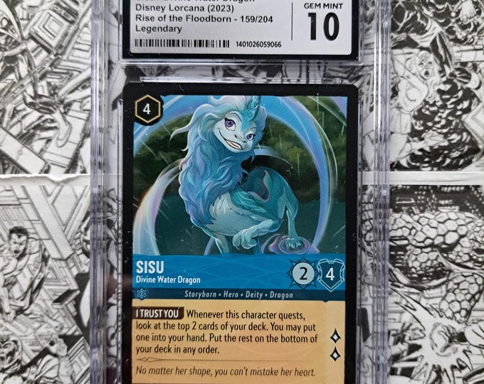 Sisu "Divine Water Dragon" 159/204 Non-Foil CGC 10 Legendary Lorcana