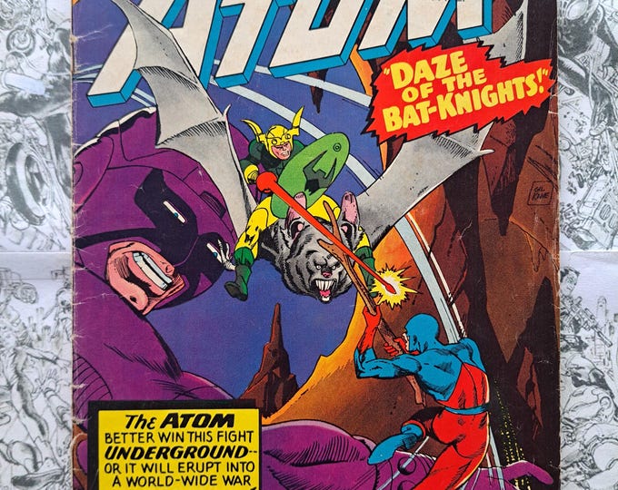 Atom #30 Gil Kane Cover Bat-Knights Silver Age DC Comics 1967