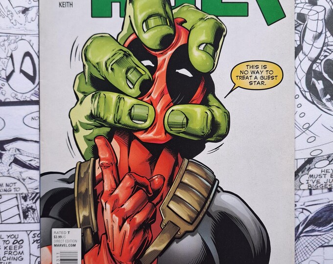 Hulk #13 Iconic Deadpool Mark Bagley Cover Marvel 2015