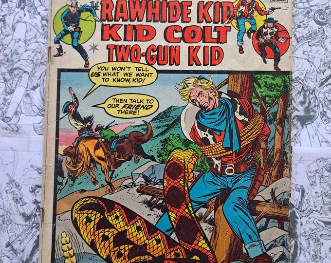 The Rawhide Kid, Kid Colt & Two-Gun Kid #19 National Diamond Insert *Detached Cover Marvel 1972