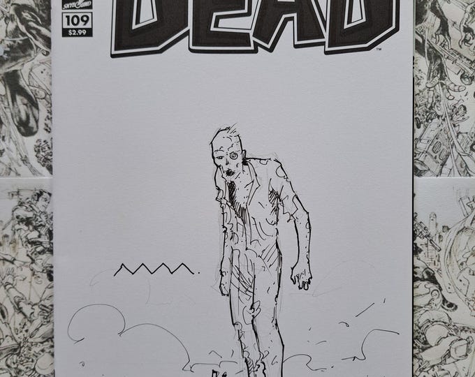 The Walking Dead #109 Original Art Cover by Martin Morazzo