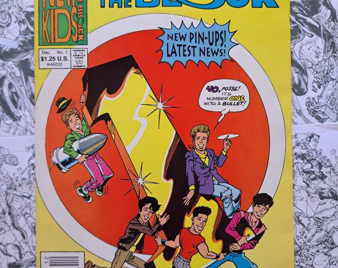 New Kids on the Block #1 Harvey Comics 1990 Newsstand