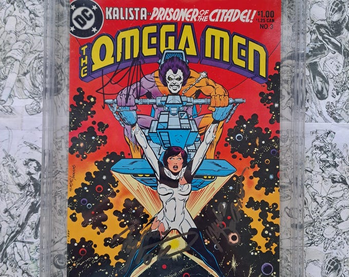 Omega Men #3 CBCS 9.4 First Appearance of Lobo 3X Signed Keith Giffen, Marv Wolfman & Mike Decarlo DC 1983