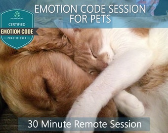 Emotion Code Session for Pets - 30 Minutes