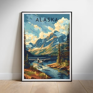 Alaska Reise Poster digitale druckbare Wandkunst, National Park Print, Instant Download, hängende Dekor, neues Zuhause Geschenk