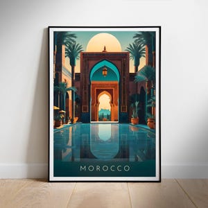 Marokko Reise Poster digitale druckbare Wandkunst, Instant Download, hängende Dekor, neues Zuhause Geschenk