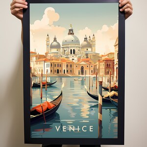 Venice Travel Poster Digital printable wall art, Italy Instant Download, Hanging decor, New Home Gift on Etsy.