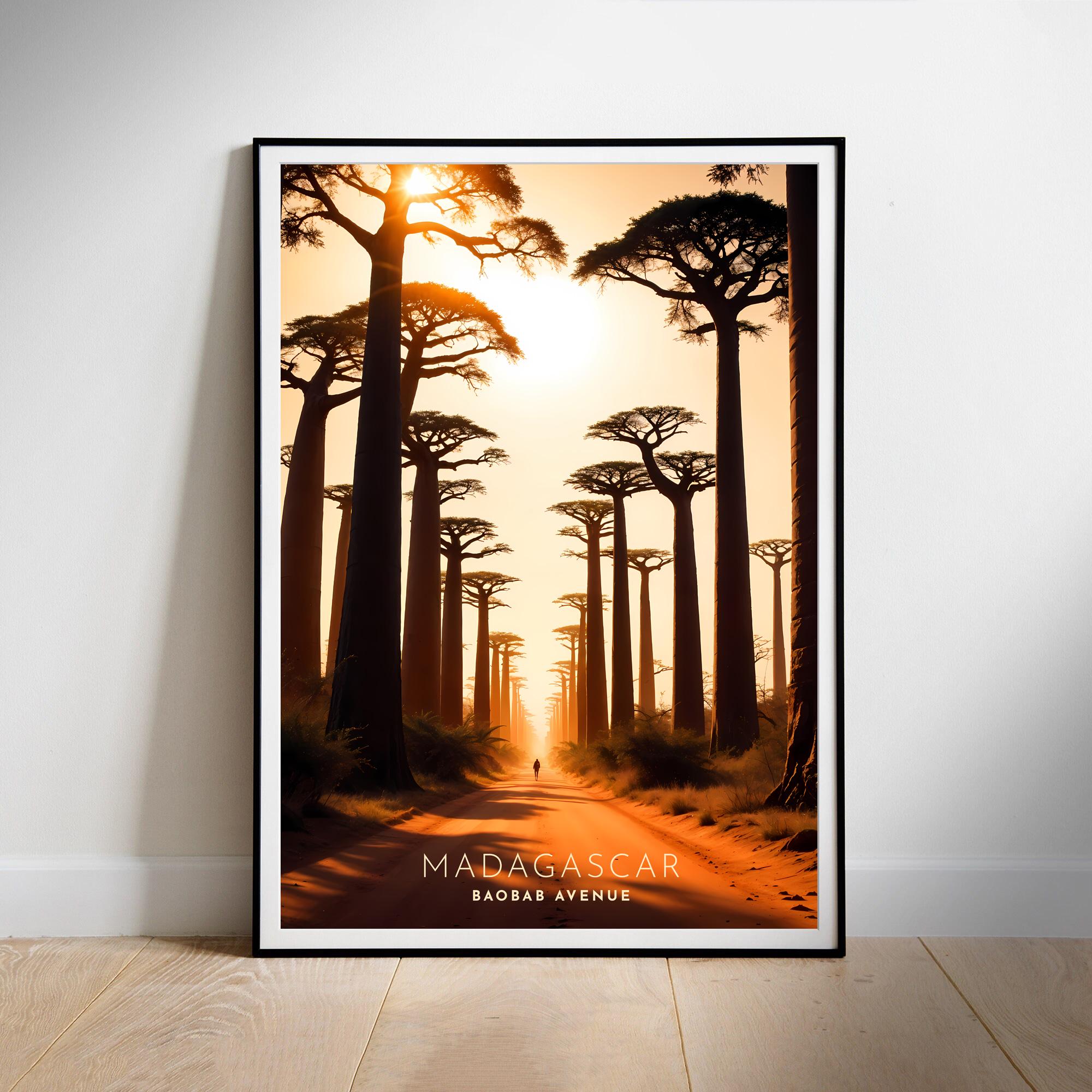 Madagascar Travel Poster Digital printable wall art, Instant Download, Hanging decor, New Home Gift
