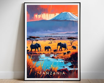 Tanzania National Park Print: African Safari Wall Art (Digital Download)