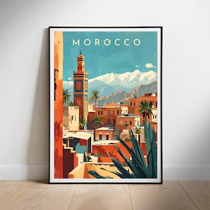 Marokko Reise Poster digitale druckbare Wandkunst, Instant Download, hängende Dekor, neues Zuhause Geschenk