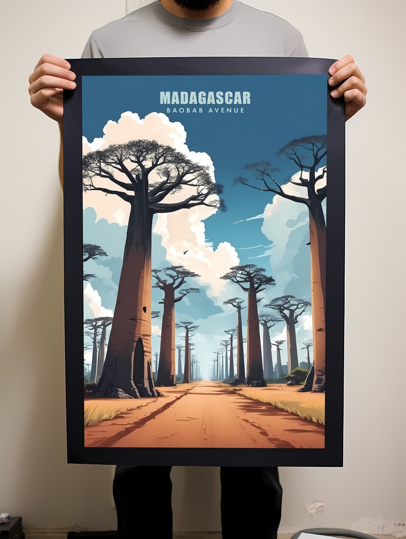 Madagascar Travel Poster Digital Printable Wall Art, Instant Download ...