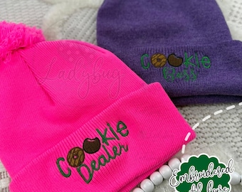 Embroidered Cookie Boss Beanie – Girl Scout Cookie Season Hat