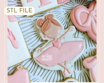 STL- Ballerina Cookie Cutter- Digital File