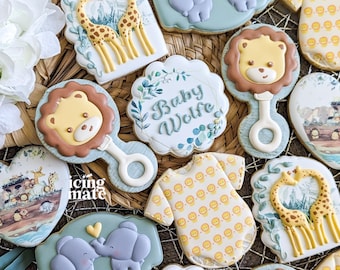 Baby Shower Cookie Cutters-  Neutral Safari
