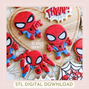 STL- Web Hero Cookie Cutters- Digital Files- set of 3