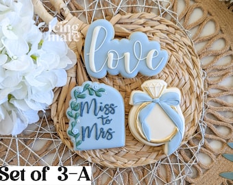 BUNDLE-  Bridal- Wedding Set Cookie Cutters