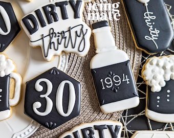 Dirty Thirty Cookie Cutters
