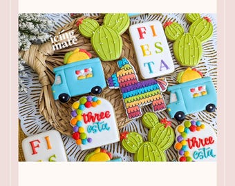 STL- Fiesta Cookie Cutter 3-piece Set- Digital File