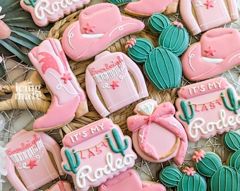 Cowgirl Last Rodeo Cookie Cutter Set- Bachelorette Set