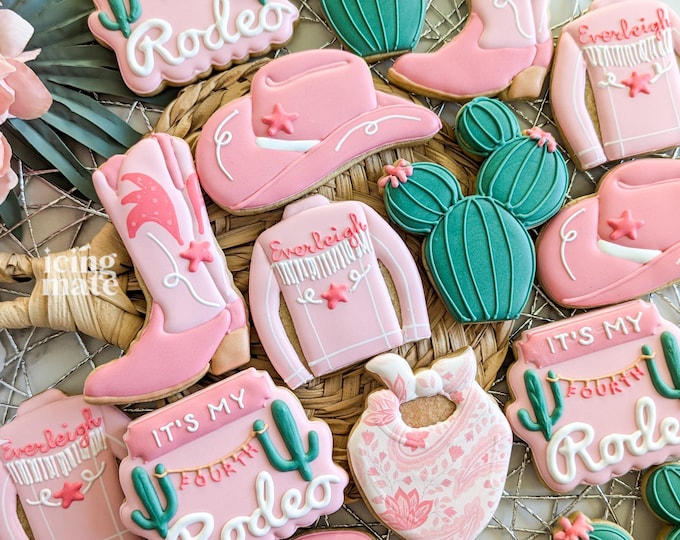 BUNDLE - Cowgirl Rodeo Cookie Cutter Set- 1st rodeo