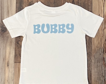 BUBBY t-shirt | bubby shirt, big brother shirt, toddler brother shirt, matching kids shirts