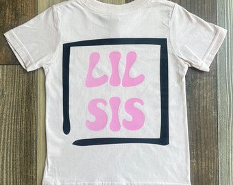 LIL SIS SHIRT sister | little sister t-shirt, matching kids shirt, sibling clothing