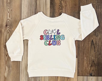Join the COOL SIBLINGS CLUB sweatshirt | cotton sweatshirts, matching outfits, kids pullover sweatshirt, twinning shirts, sibling crewneck