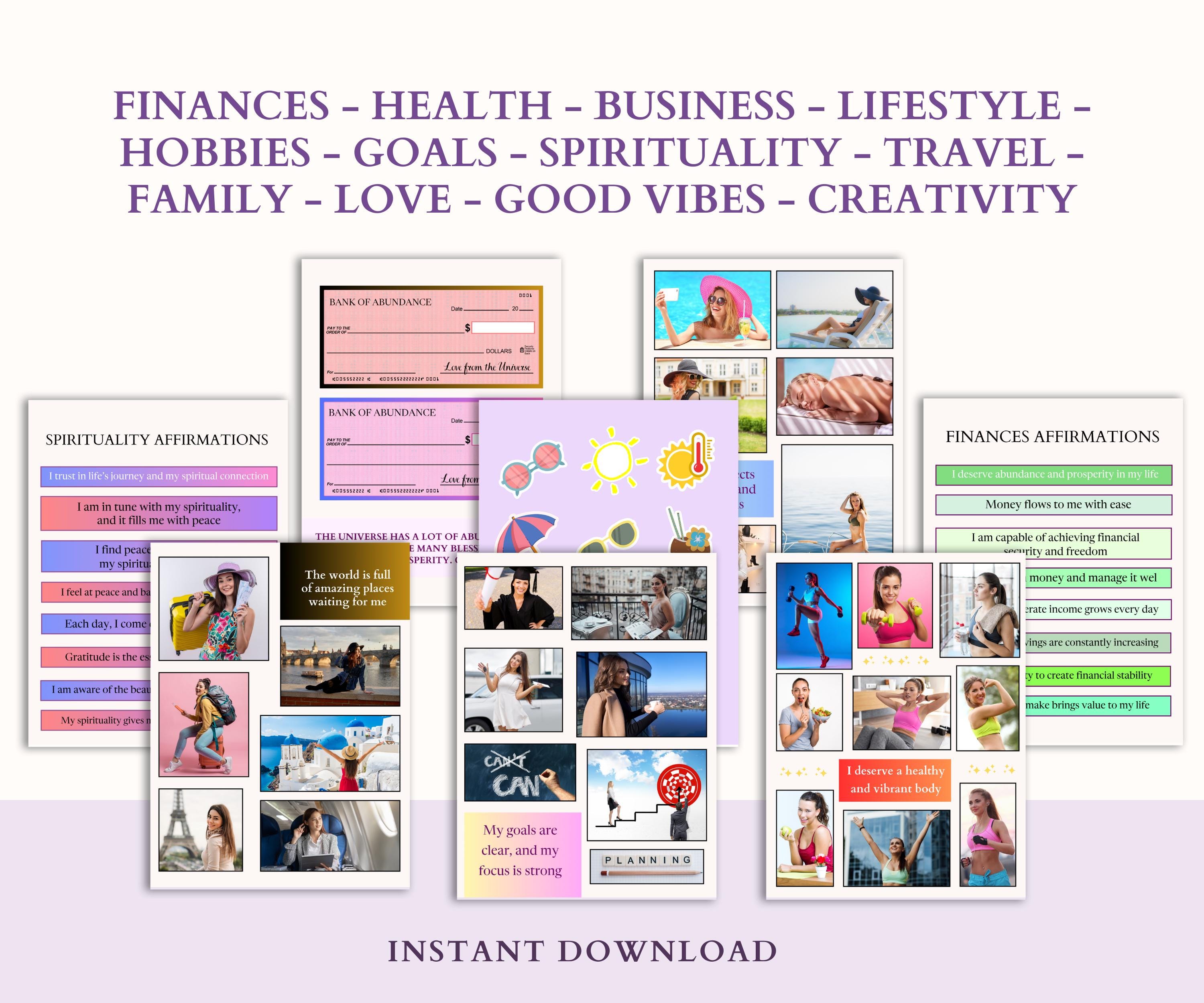 2026 Ultimate Vision Board Kit | Printable PDF | Dream Life & Goal ...
