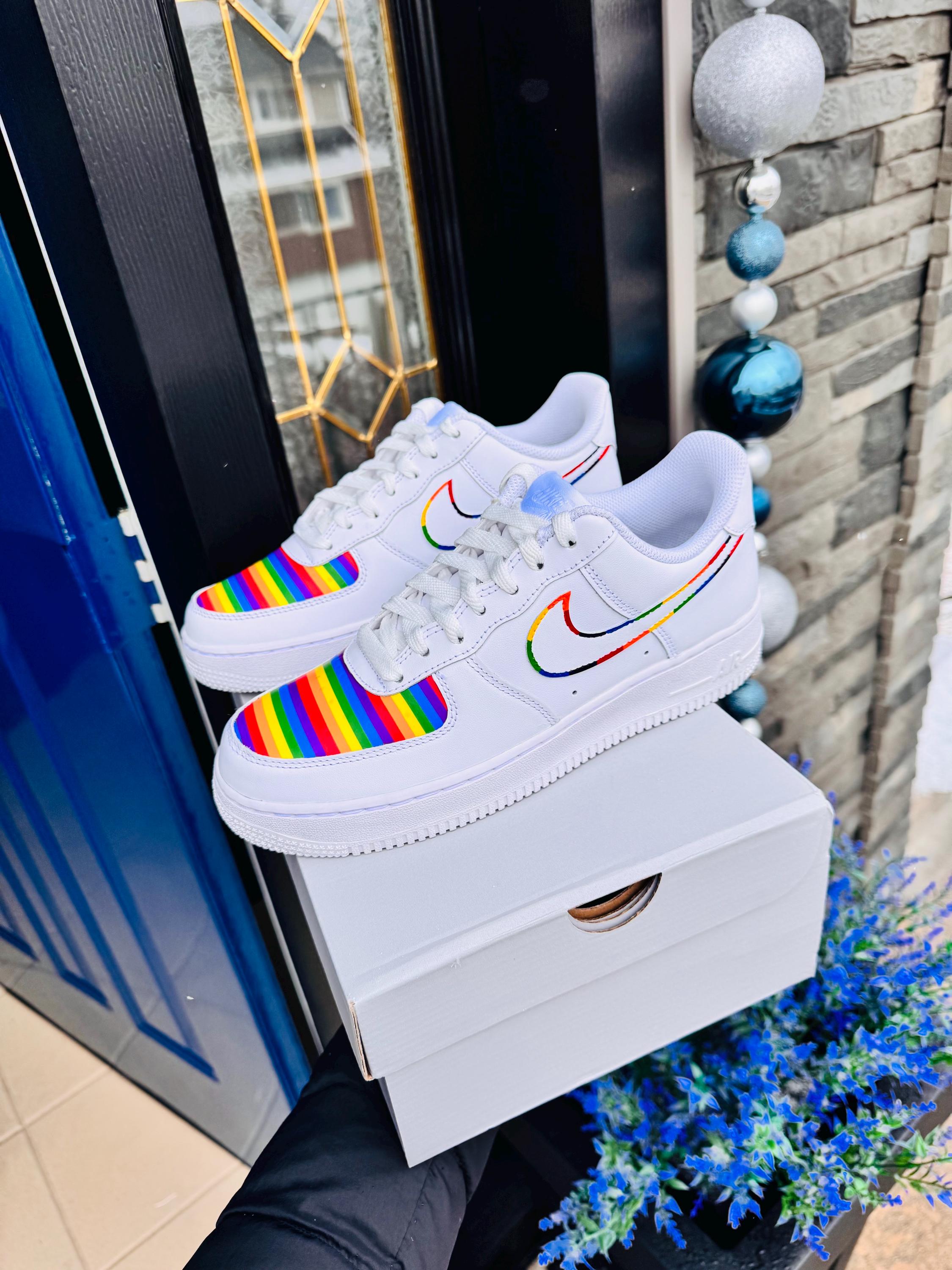 gay pride nike sneakers